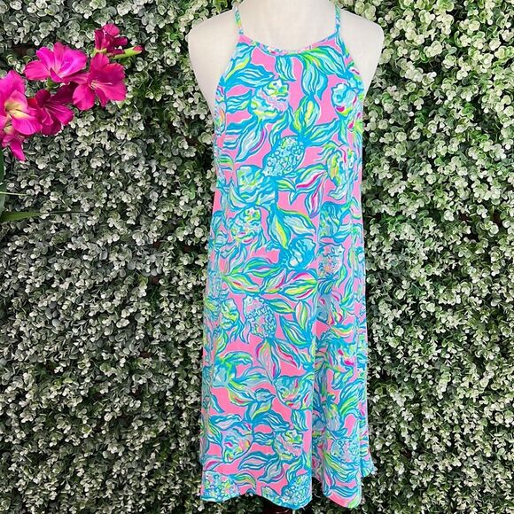 Lilly Pulitzer Pelican Pink Off The Scales Margot Swing Dress NWT - Picture 1 of 9
